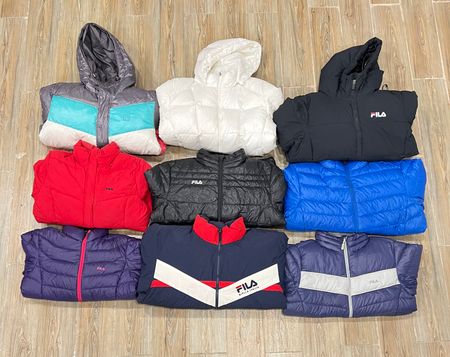Branded Fila Puffer Jackets - 15 Pieces