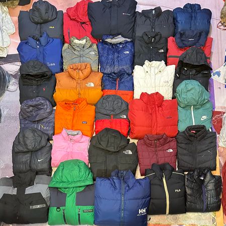 Mix branded vintage puffer jackets 30 piece