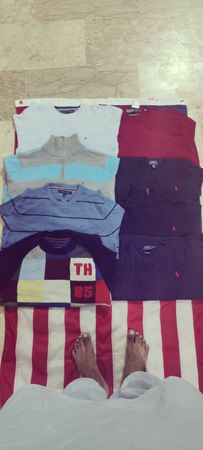 Brand polo Ralph Lauren and Tommy Hilfiger sweater