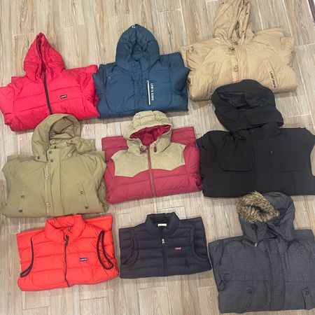 Branded Levis Puffer Jackets - 15 Pieces