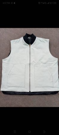 Custom handpick Carhartt rework gilet in a new fabric