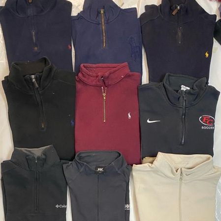Polo Ralph Lauren/Nike quarter zips 36 pcs