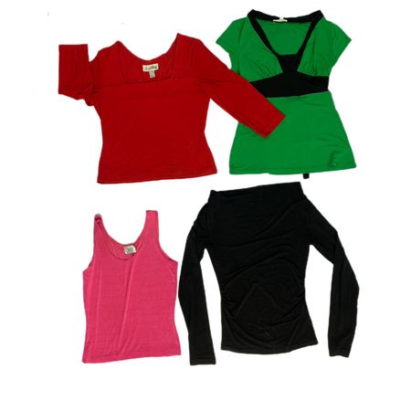 Y2K Solid Coloured MIx Tops (NS-083)