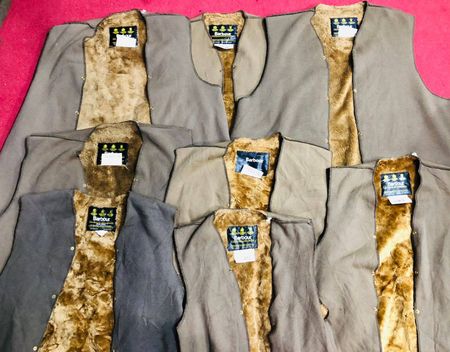 Barbour jacket liners 10 pieces
