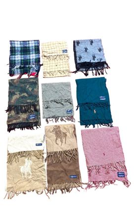 Y2K Classic Ralph Lauren Muffler Scarves (15 pcs)