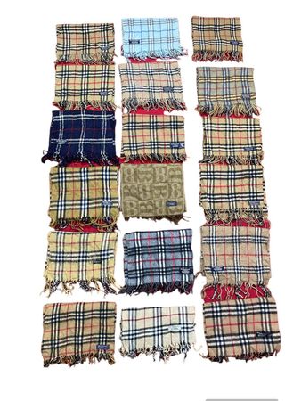Y2K Burberry clueless Style Muffler Scarves (25) Pcs