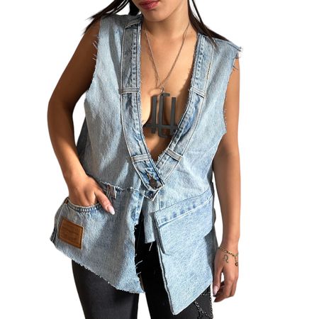 Reworked Jeans Vests