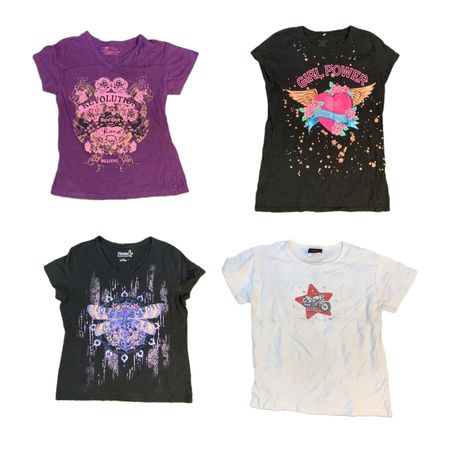 Y2K Printed Grunge Tees (DR-023)