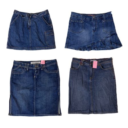 Y2K Denim Mini Skirts (F-918)