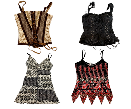 Y2K Glam: Vintage Strappy Tops for a Stylish and Timeless Look