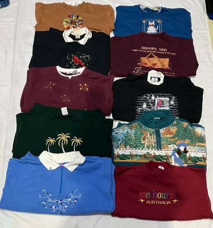 Embroidered Sweatshirt 22 Pieces