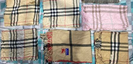 Y2K Clueless Style Long Burberry Muffler Scarves 7(Pcs