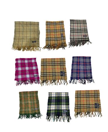 Y2K Clueless Style Burberry Muffler Scarves 9(Pcs)
