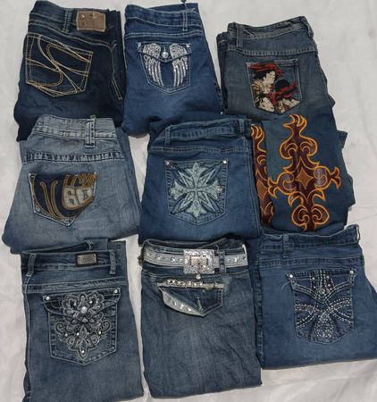 Y2k ladies flared  jeans 30 pieces