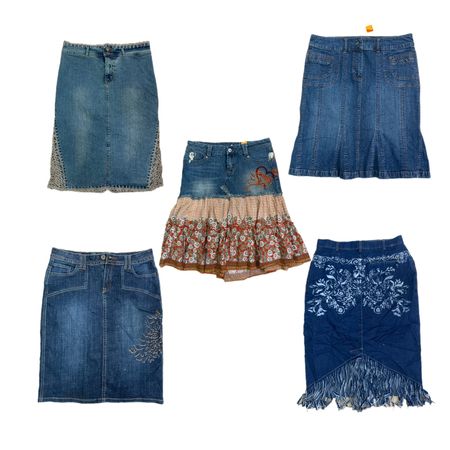 Unique Denim Skirts , (RX-238)