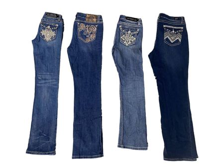 Y2k BestSeller Branded Flare Leg Jeans - 18_Pcs