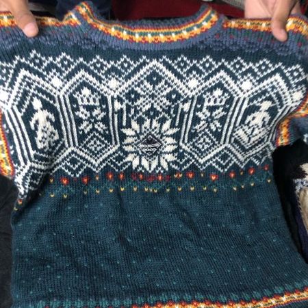 Vintage Crazy Pattern Knitwear Sweater Bale 1