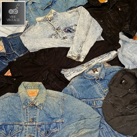 LEVI'S LEE WRANGLER DENIM JACKETS - 20 PCS