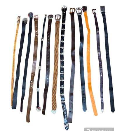 Y2K Coyote Ugly Unique Metal Belts (13 Pcs)