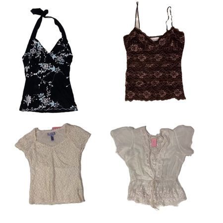 Y2K Lacey Tops (F-957)