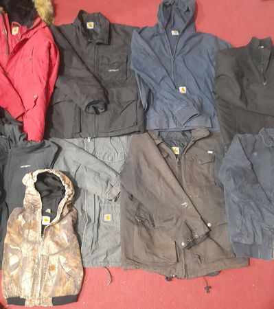 Carharrt hoodies and jackets 9 pieces