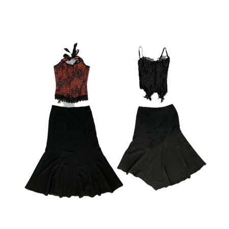Italian Bale- Black & Lace Drop Top (NS-138)
