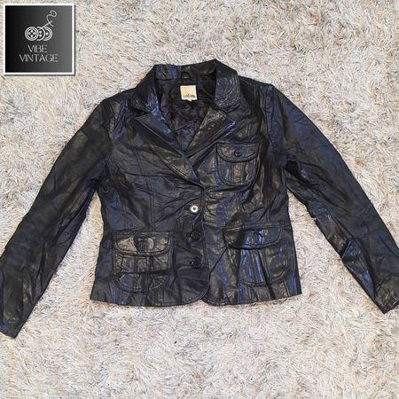 90s Vintage Bella Hadid Style Leather Blazer Jackets 7 PCS