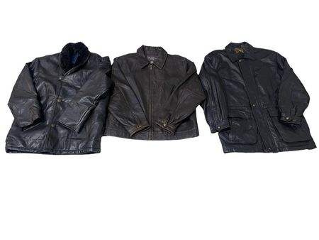 Y2k 2024 - 90s Vintage Leather Structure Jackets - 15 Pcs