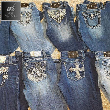 Y2K Miss Me Flare/Straight Jeans - 20 PCS
