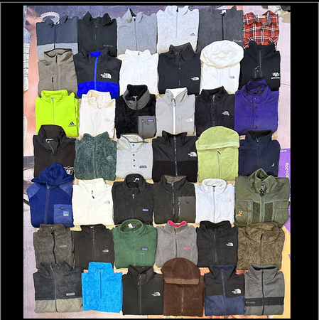 Authentic Mix Patagonia and TNF fleeces 42 piece