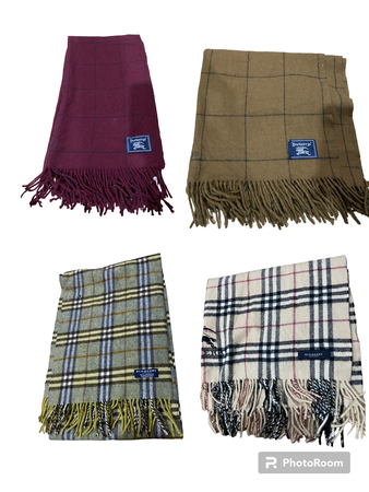 Y2K Clueless Style Long Burberry Muffler Scarves 10 (Pcs)
