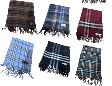 Authentic Burberry Muffler Scarves (15 Pcs)”