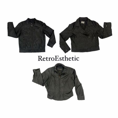 Y2k/ Vintage Retro Style Leather Jackets (DR-091)