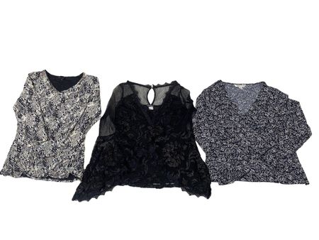 Y2k 2024 - Black-Shaded Beautiful Cute Blouses - 14 Pcs