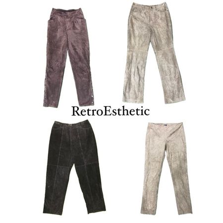 Y2K Vintage 2024 suede pant (DR-080)
