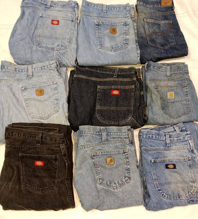 Carhartt And Dickies Jeans B Grade 18 Pieces