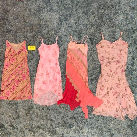Y2K Italian Bale Pink Dream Midi Dresses

(#178)