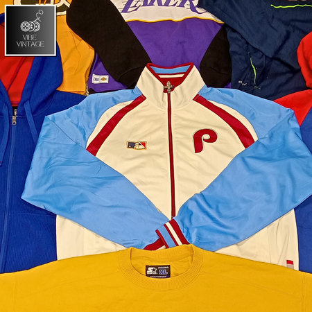 NFL-NBA-NHL STARTER SWEATSHIRTS & HOODIES  - 35 PCS