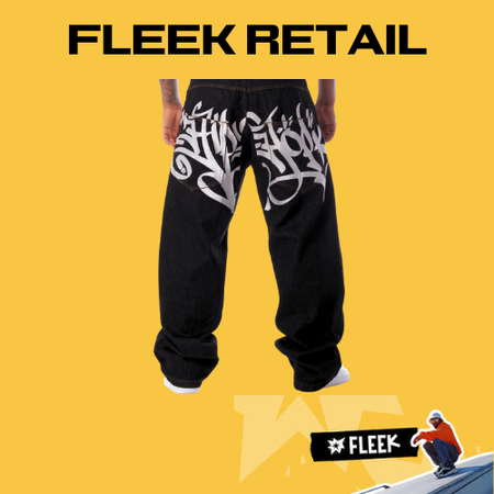 Hip Hop Embellished Jeans