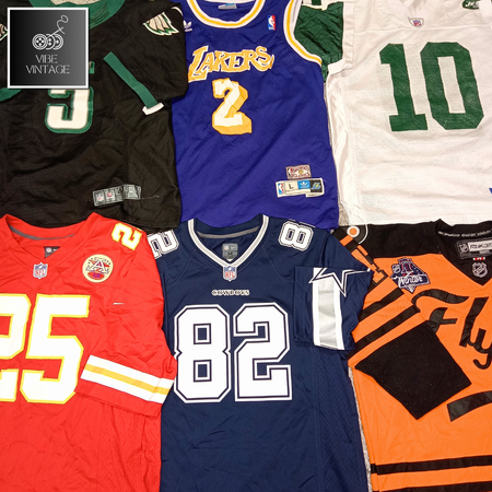 NFL-NBA-NHL OFFICIAL DRI-FIT JERSEYS - 35 PCS