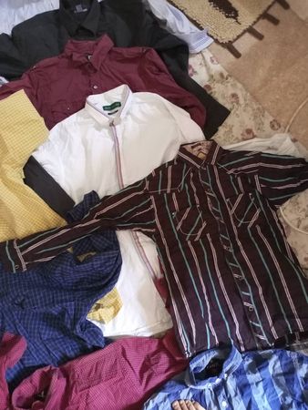 Dockers and American Eagle Men's Shirts 10 piece