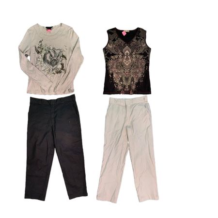 Grunge Baby Tees and Dickies Pants Y2k 2024(RX-351)