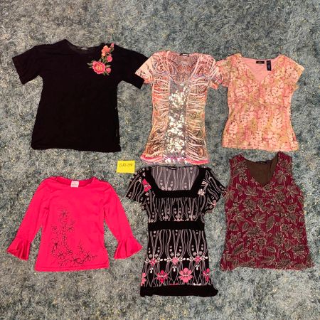 Y2K 2024 Pink Style Vintage Tops. Re-loved cloths(GRV-12-008)