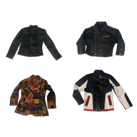 True vintage retro and Y2K leather jackets