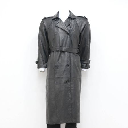 Y2K 2024 HE057 90er City Girl Leder-Trenchcoats - 20 Stück