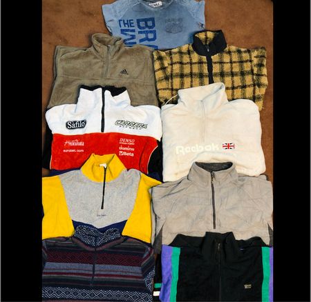 VINTAGE BUNDLE OLD ADIDAS/REEBOK/ASICS/SLAZENGER 13 PIECES