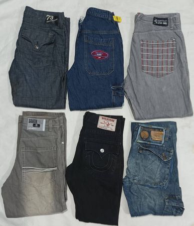 Hip-hop  baggy  embroidery jeans 22 pieces