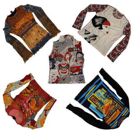 Custo Barcelona, Save The Queen, Desigual Y2K Graphic Tees: (SS-66)