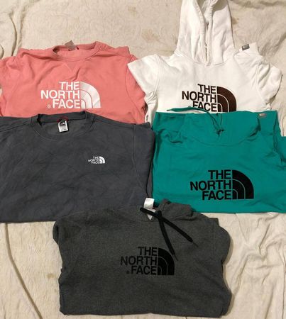 The North Face Branded Hoodies and Sweatshirts 5 Pieces
