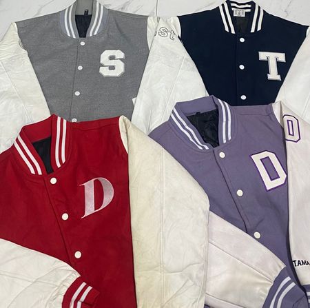 Whole leather varsity jacket 10 pieces